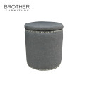 Modern home goods round modern footstool ottoman / round stool